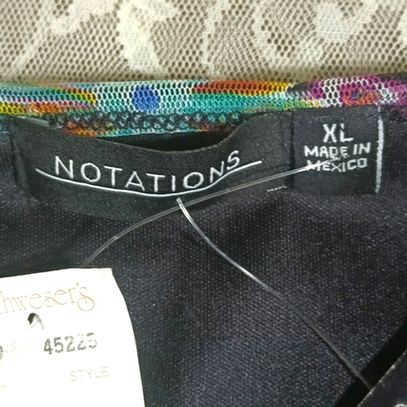 NWT Notations Floral Sleeveless Ruffled Layered Top Women's Size XL - Picture 13 of 16